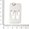 304 Stainless Steel Pendants STAS-M115-01P-W-3