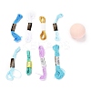 DIY Embroidery Temari Ball Keychain Kits DIY-I064-A02-4