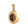 Natural Tiger Eye Pendants G-C278-01G-13-1