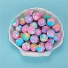 Printed Round Silicone Focal Beads SI-JX0056A-31-6