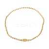 Ion Plating(IP) 304 Stainless Steel Ball Chain Necklaces for Women NJEW-G135-01D-G-1