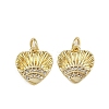 Brass Micro Pave Cubic Zirconia Pendants ZIRC-I367-04G-05-1