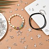 100Pcs 8 Styles Tibetan Style Alloy Pendants TIBE-YW0001-74-3