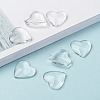 Transparent Glass Heart Cabochons GGLA-R021-20mm-8