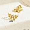 Fashionable 201 Stainless Steel Stud Earrings BN2349-1-2
