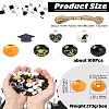 Graduation Season Theme DIY Round Natural Wood Beads & Jute Cord Pendant Making Kits DIY-CJ0002-71-8