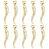 10Pcs Brass Pendants KK-BBC0011-39-1