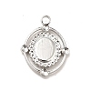 Non-Tarnish 304 Stainless Steel Pendant Cabochon Settings STAS-I197-005P-3