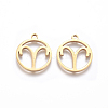 201 Stainless Steel Pendants STAS-D231-05G-1