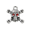 316 Surgical Stainless Steel Micro Pave Cubic Zirconia Pendants STAS-G349-40AS-1