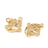 Ocean Theme Brass Micro Pave Cubic Zirconia Charms KK-F902-08H-G-2