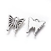 Tibetan Style Alloy Butterfly Charms TIBEP-17627-AS-NR-2