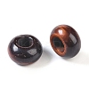 Dyed & Heated Natural Red Tiger Eye European Beads G-G740-14x8mm-39-2