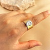 304 Stainless Steel Open Cuff Rings RJEW-K258-08GP-10-1