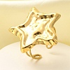 304 Stainless Steel Open Cuff Ring for Women RJEW-B109-03G-02-1