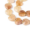 Natural Topaz Jade Beads Strands G-P592-B16-01-4