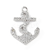 Brass Micro Pave Cubic Zirconia Pendants KK-C086-13P-02-1