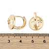 Brass Clear Cubic Zirconia Hoop Earrings EJEW-Q014-38G-3