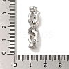 Rack Plating Brass Pave Clear Cubic Zirconia Fold Over Clasps KK-M285-31B-02P-3