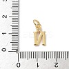 Brass Pave Clear Cubic Zirconia Charms KK-A273-01G-N-3