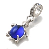 Rack Plating Alloy Rhinestone European Dangle Charms FIND-H005-45P-02-2