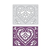Heart Carbon Steel Cutting Dies Stencils DIY-WH0170-061-8