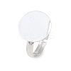 Brass Pad Ring Bases KK-EC022-14mm-S-RS-3