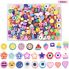200Pcs 8 Styles Handmade Polymer Clay Beads CLAY-YW0002-54-1