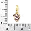Brass Enamel Fruit European Dangle Charms KK-Z090-08G-06-3