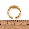 304 Stainless Steel Enamel Cuff Rings for Women RJEW-F194-09G-3