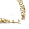 Brass Micro Pave Cubic Zirconia Chain Necklaces NJEW-L170-09G-3