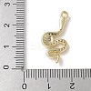 Brass Micro Pave Clear Cubic Zirconia Pendants KK-S505-04G-02-3