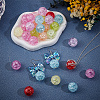 40Pcs Transparent Crackle Acrylic Beads PACR-PA0001-19-4