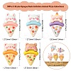 30Pcs 5 Styles Opaque Resin Imitation Animal Pizza Cabochons RESI-CJ0003-67-2