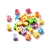 UV Plating Opaque Acrylic European Beads SACR-Z007-01B-1