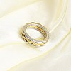 304 Stainless Steel Finger Ring for Women RJEW-A052-01A-GP-2