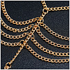 Auspicious Cloud Alloy Curb Chain Multi-Layered Tassel Toe Ring Anklets for Women FS-WG4B6F6-01-3