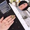 20Pcs 2 Colors 304 Stainless Steel Micro Pave Clear Cubic Zirconia Ear Nuts EJEW-BBC0001-68-3