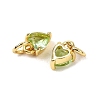 Brass Micro Pave Cubic Zirconia Charms KK-P192-08-G10-2