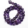 Nuggets Natural Amethyst Beads Strands X-G-J336-12-2