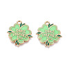Saint Patrick's Day Alloy Enamel Pendants ENAM-T024-38A-G-1