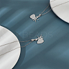 2Pcs 304 Stainless Steel Pendants STAS-LP0003-77-1