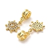 Rack Plating Brass Micro Pave Cubic Zirconia Charms KK-S398-10A-2