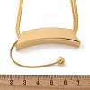 304 Stainless Steel Curved Tube Snake Chain Necklaces for Women NJEW-Z061-04G-02-5