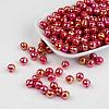 Faceted Colorful Eco-Friendly Poly Styrene Acrylic Round Beads SACR-K001-6mm-6-2