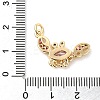 Rack Plating Brass Micro Pave Cubic Zirconia Pendants KK-P241-08G-3