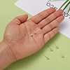 925 Sterling Silver Stud Earring Findings STER-S002-49-5