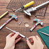 Flower Print Brass & Iron Hammer Set TOOL-WH0030-07P-3