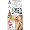 4Pcs 4 Styles Human PVC Plastic Clear Stamps DIY-CA0006-64H-9