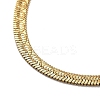 Ion Plating(IP) 304 Stainless Steel Herringbone Chain Necklace NJEW-D045-11G-2